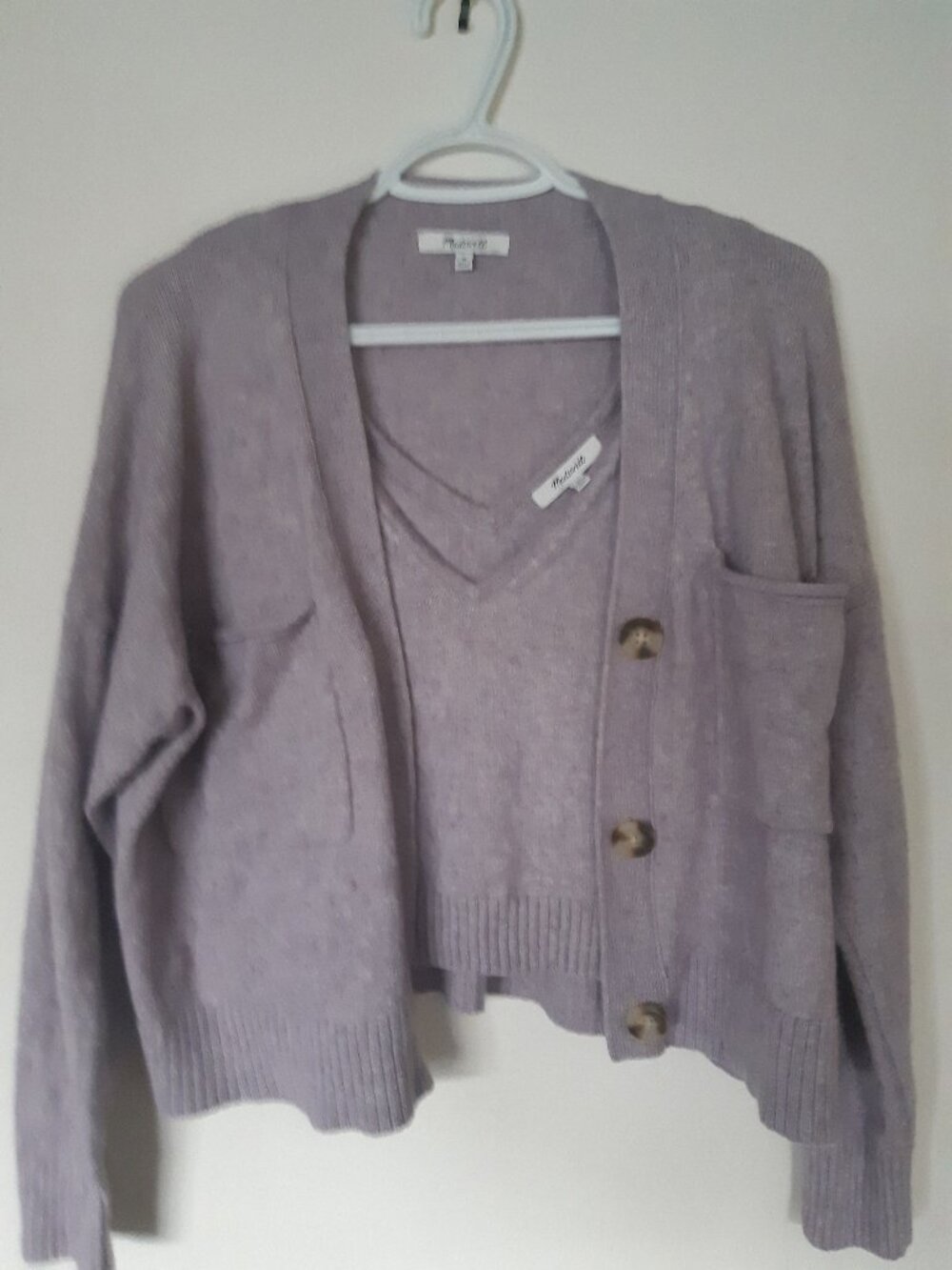 Madewell Cardigan/ Cami Two Pieces